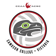 circular logo with indigenous artwork of eagle for men's volleyball ccaa nationals taking place at 51Թapp